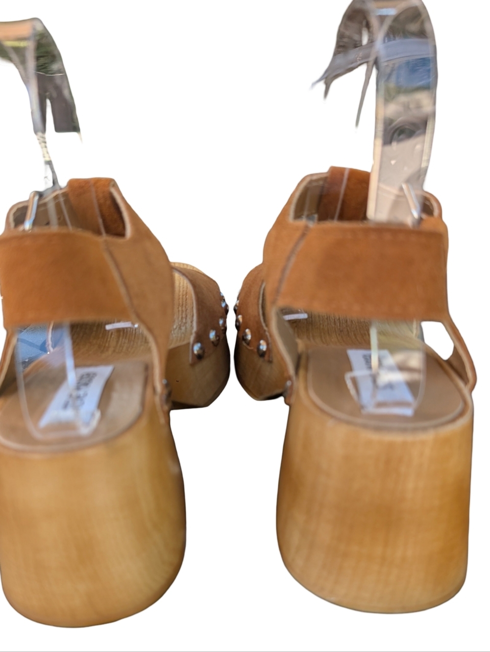 Steve Madden Emmilyn Tan Suede Platform Clog Sandal Size 7 - Picture 3 of 8